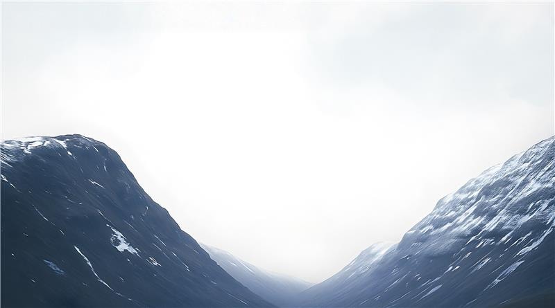 Montanhas como pano de fundo representando crescimento e estabilidade